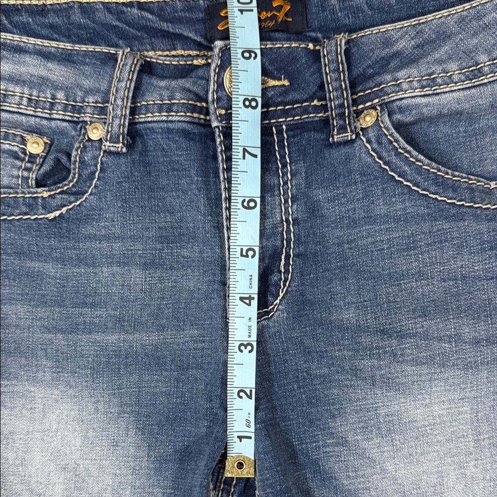Seven7 Women's Blue Jean Shorts - Picture 6 of 15